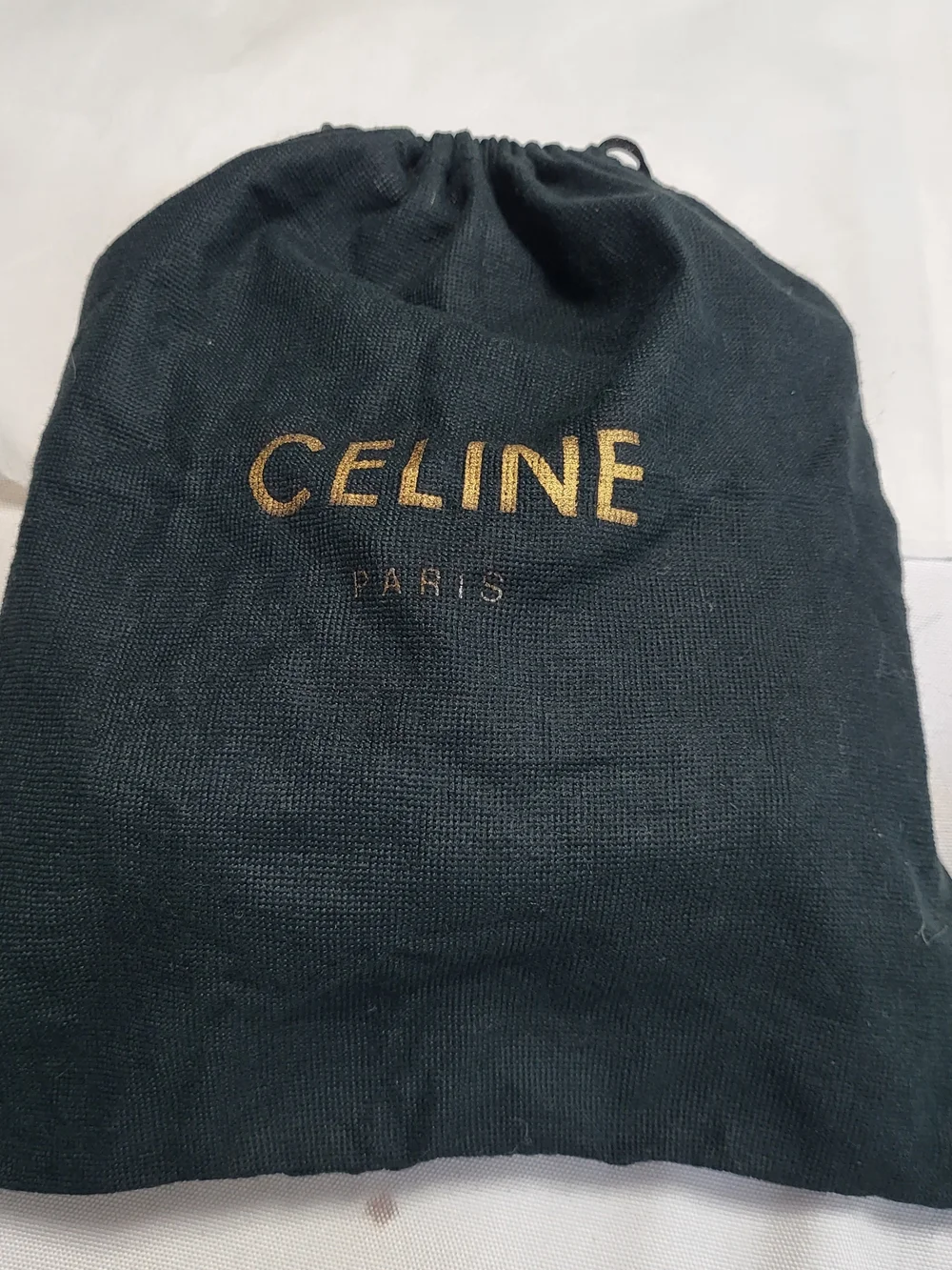 Celine Supple Besace Triomphe Calfskin Leather Medium crossbody bag. Auth w/COA,
